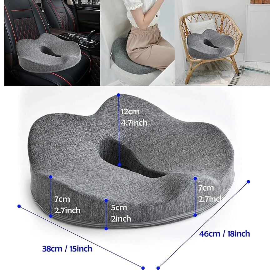 DONUT PILLOW CUSHION SEAT HIP SUPPORT WOMEN MEN MEMORY FOAM