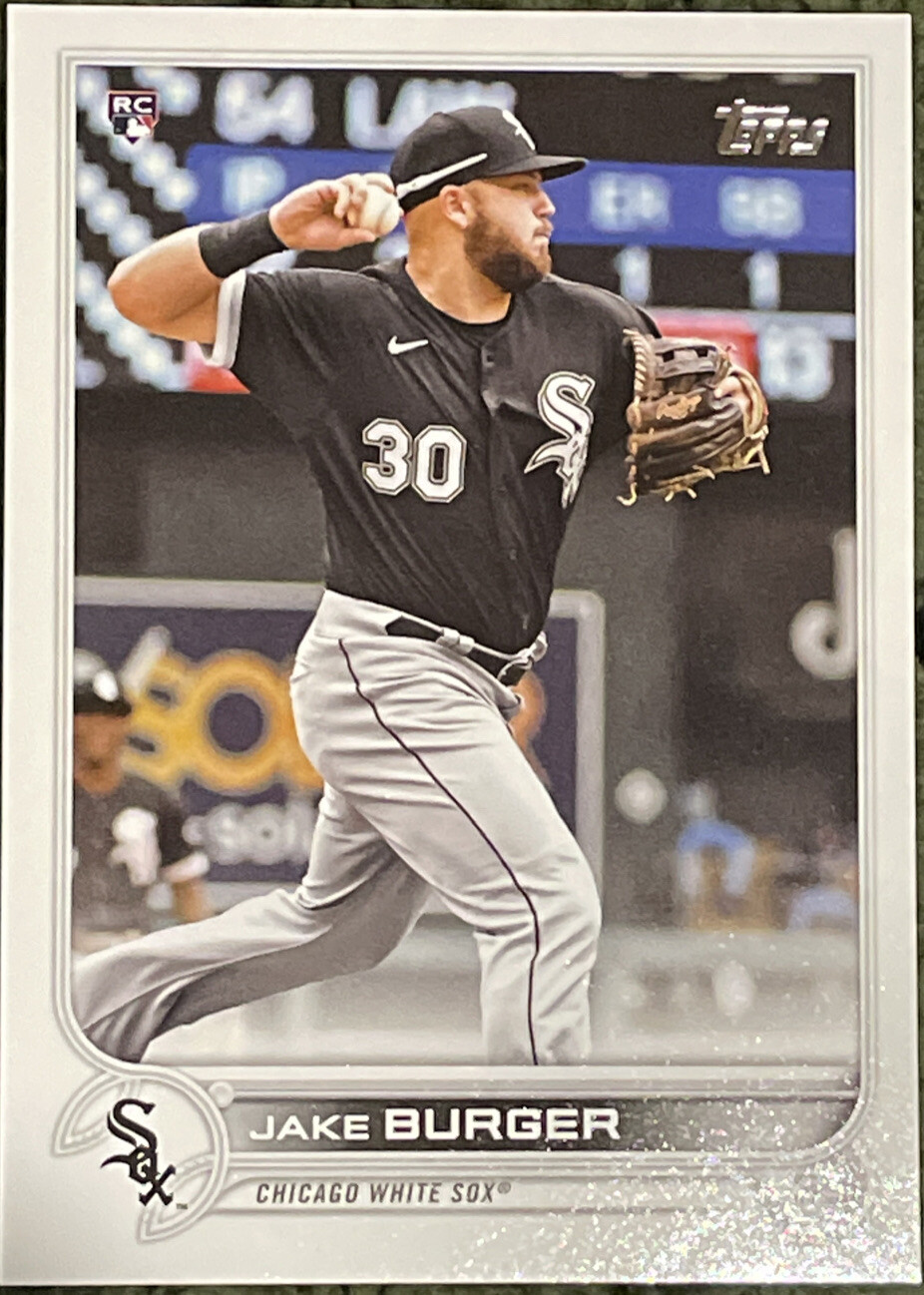 2022 Topps Series 1 Jake Burger Photo Variation Short Print SP #186 RC White Sox