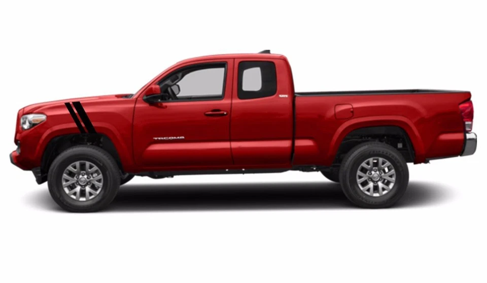 皮卡车 2 英寸 & 3 英寸挡泥板哈希条标记乙烯基赛车条纹(适用于丰田 TACOMA) — 第 4/4 张图片