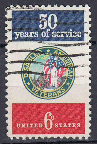 USA Briefmarke gestempelt 6c 50 years of service / 1048 - Afbeelding 1 van 1