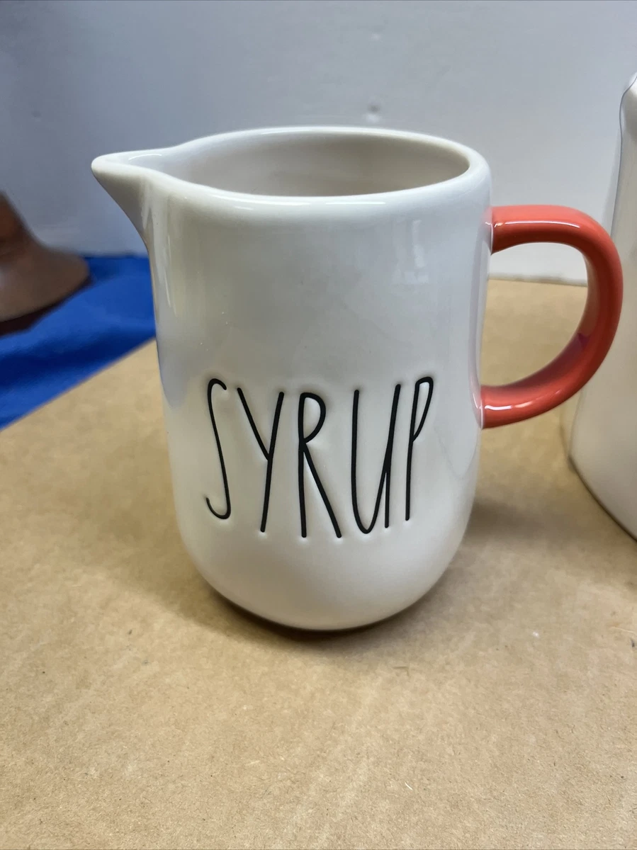 Rae Dunn Pancakes Warmer and Syrup Carafe Breakfast Set Housewares