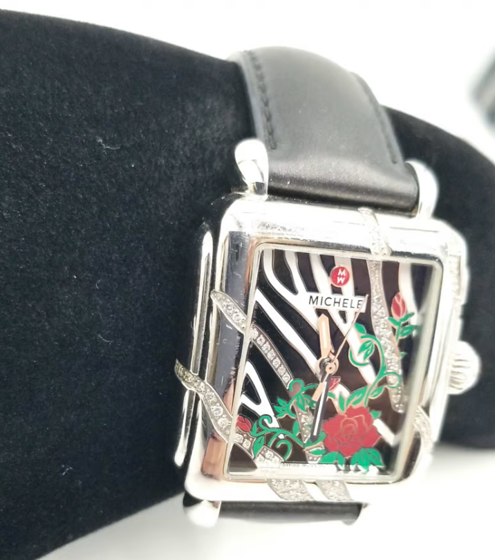 Michele Deco .34 ct Diamond Safari Zebra Rose MW06T01F7935