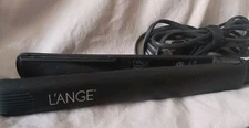 L'ange 1" Ceramic Hair Straightener HS035 Flat Iron Lange Adjustable Temp Black
