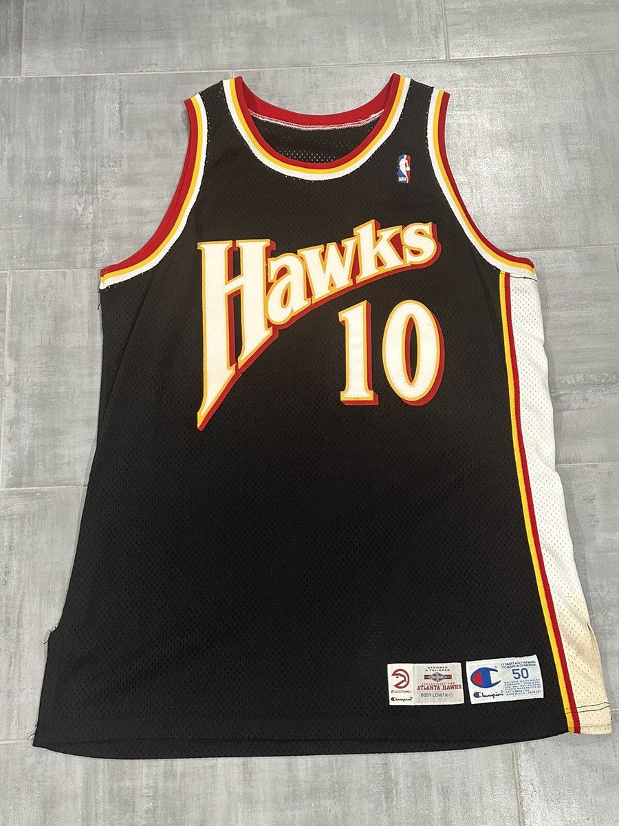 Vintage 1994-95 Atlanta Hawks Mookie Blaylock Pro Cut Champion NBA