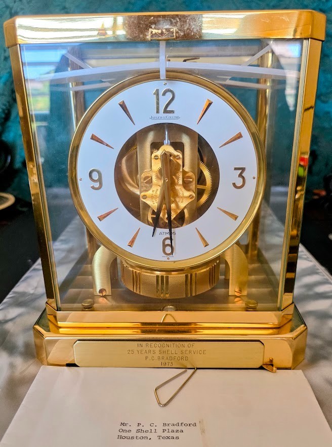 P*t様 Jaeger-leCoultre Atmos機械式置時計 ゴールド Jaeger LeCoultre Atmos Perpetual Motion Atmospheric Gold Plate