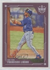2022 Panini Diamond Kings Plum Frame Francisco Lindor #32 qf8