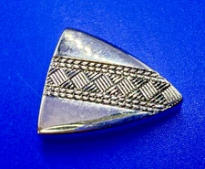 Replacement Ornate Art Deco Theme Silver Tone Tip For 1" Or Less Sized Belt