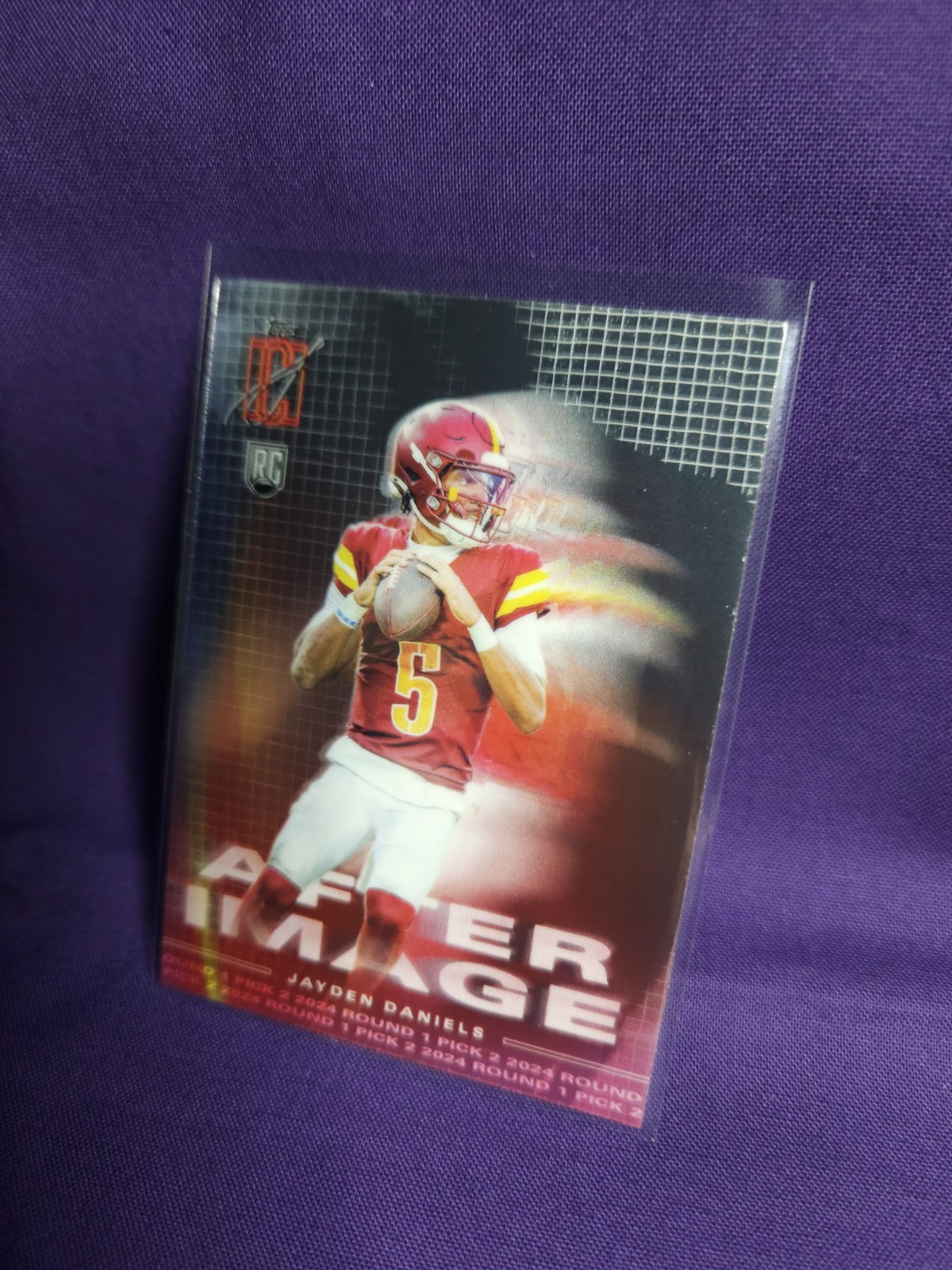 2024 Topps Signature Class Football #AI-7 After Image Jayden Daniels Rookie RC
