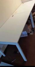 White Freestanding Computer Desk 120x40x76cm Home Office/Study