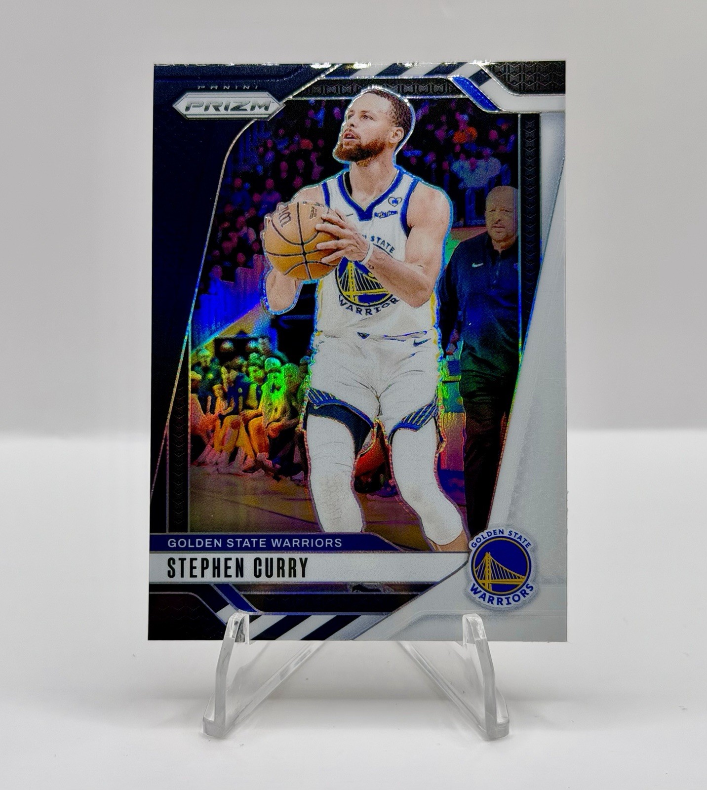 2024-25 Panini Prizm STEPHEN CURRY Black & White Panda Prizm Warriors #134 SP