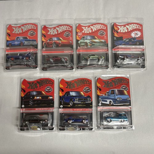 Konvolut 7 Hot Wheels RLC verschiedene Modelle Porsche Mustang Skyline Batmobile Ford