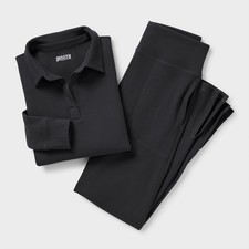 Duluth Women’s Dang Soft Rib Sleep Set Cozy Lounge Top & Pants