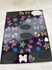 Vintage Lisa Frank Dream Writers Sticker Sheet Incomplete