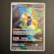 Pokemon Iron Moth 187/182 Paradox Rift Illustration Rare Holo English