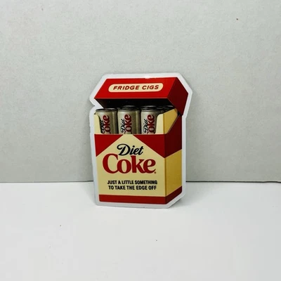Diet Coke Magnet Fridge Cigs Cigarette Pack Parody Funny Meme Handmade Gift Y2K
