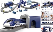 Train Sets for Toddlers, 66 Pcs Trains Toy with Battery Operated  Police