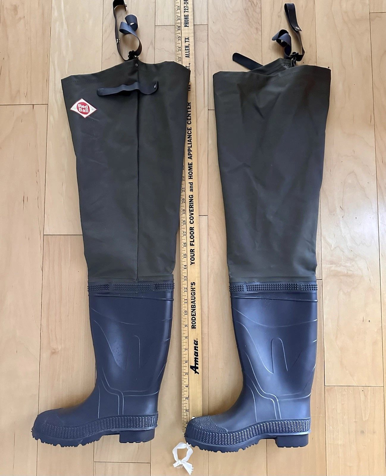 NWOB Men's Red Ball Adirondack Hip Wader Boots Made In USA No Leaks Fishing US 5