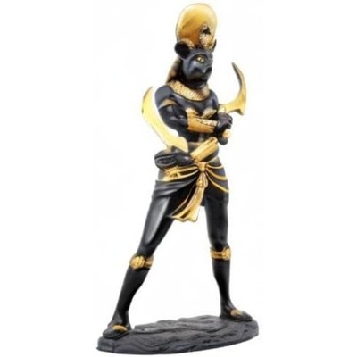 Egyptian Sun Goddess Sekhmet Statue 11'' H Warrior Huntress Figurine
