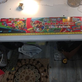 Collectible Paper Mario Color Slah Wii Promo Poster Store Display game Nintendo