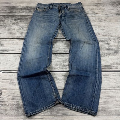 Diesel Vintage Straight Leg Jeans Faded Wash Y2K Denim Made In Morocco