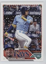 2023 Topps Holiday Variation SP (Candy Cane Bat) Wander Franco #H194 1j1i
