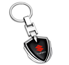 Sch&ouml;ner Suzuki Metall Schl&uuml;sselanh&auml;nger Key Chain Anh&auml;nger Farbe silber/schwarz