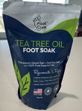 NEW Foot Cure Tea Tree Oil Foot Soak Epsom  Sea Salt  MSM 16oz NEW  SEALED