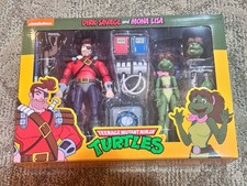 TEENAGE MUTANT NINJA TURTLES NECA DIRK SAVAGE MONA LISA 2 PACK TMNT NIB