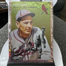 23 Topps Chrome Platinum Dizzy Dean Rose Gold Mini Diamonds /75