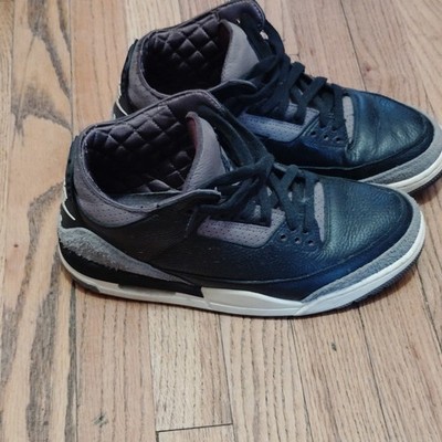 Jordan Mid Top Lace-Up Men's Basketball Sneakers Black Gray White