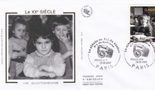 FRANCE 2002 FDC LE SIECLE AU FIL DU TIMBRE YT 3522