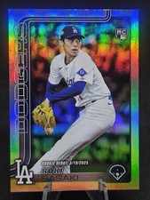 2025 Topps Update Roki Sasaki Rookie Debut Rainbow Foil #US199 Dodgers