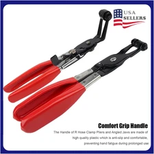 2X Hose Clamp Pliers Car Water Pipe Fuel Coolant Spring Bundle Removal Tool