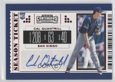 2019 Panini Chronicles Contenders Season Tickets Red 3/50 Cal Quantrill Auto 0b2
