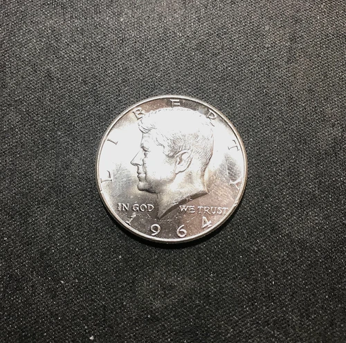 Uncirculated 1964 Philadelphia Mint Silver Kennedy Half Dollar from A Roll