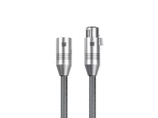 XLR Balanced Audio Cable - 1M  24K Gold Plated, Oxygen-Free Copper - Monolith