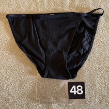 Pink By Victoria  s Secret, Small, Black Bow, Cotton String, Bikini Panties