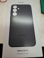 Original Samsung Silikon Case Cover Schwarz FüR Samsung Galaxy S24 Fe
