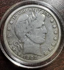 1907 United States Barber Silver Half Dollar F Fine
