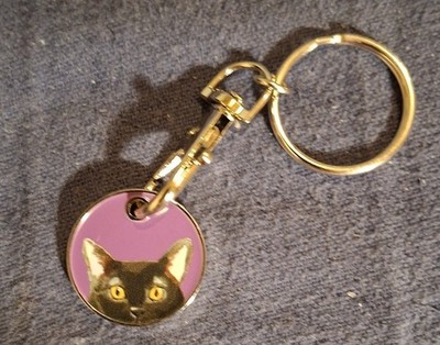 Charity Schlüsselanhänger Trolley Token Katzen Schutz