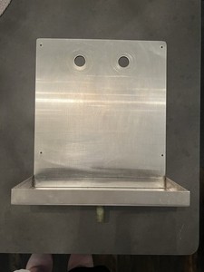 Drip Tray for 2 Draft Beer Faucets - with drain