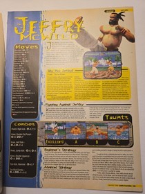 Rare Vintage Sega Saturn Virtua Fighter 2 Master Guide & 90s Print Ephemera Lot