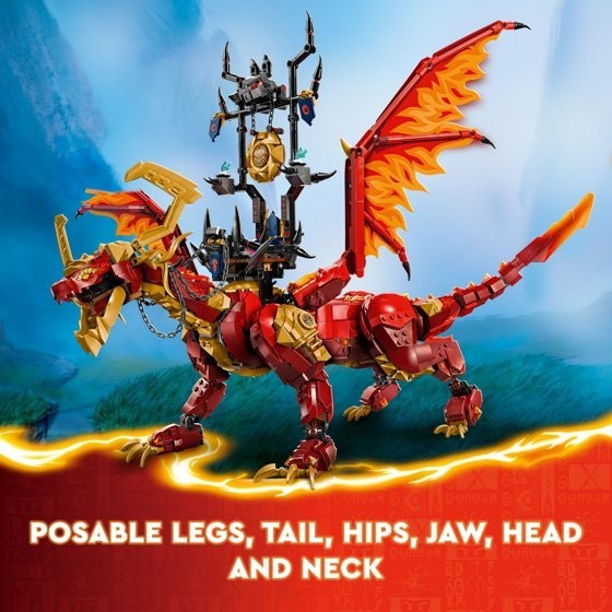 LEGO Ninjago Source Dragon of Motion 71822 Toy Building Kit 1716