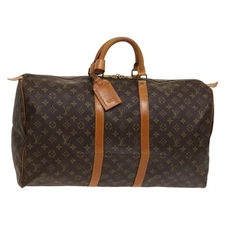 LOUIS VUITTON Monogram Keepall 55 Boston Bag M41424 LV Auth 131290