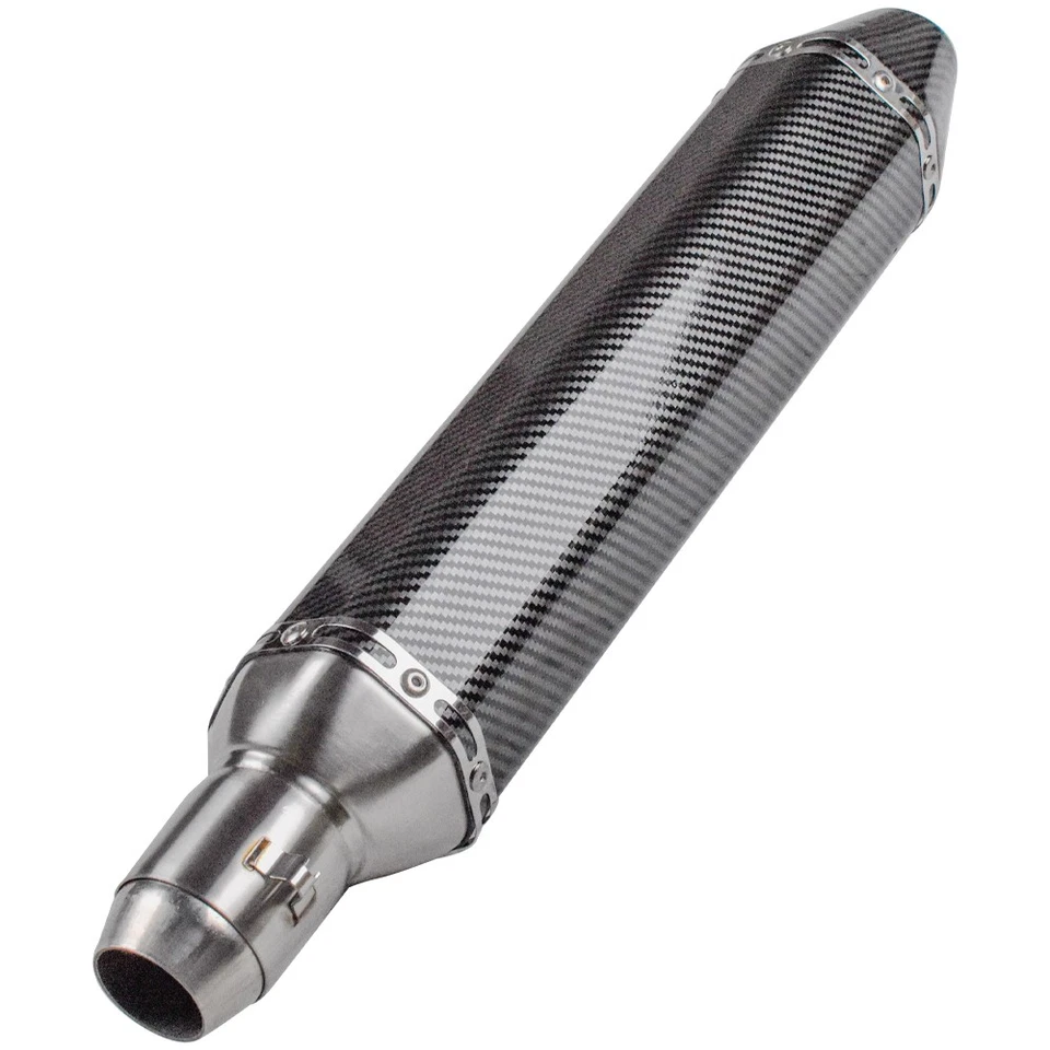 Tubo silenciador de escape deslizable universal para motocicleta ATV con silenciador asesino DB 2" Foto 3 de 4