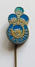 THE BEATLES – Vintage Anstecknadel – 1960er – Original – BLAU