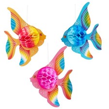 12PCS Tropical Fish Party Decorations Supplies Under The Sea Party Decorations