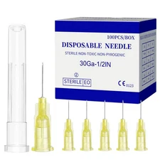 PENACUL 30 Gauge 1/2 Inch 13mm Sterile Disposable 30G-1/2"-13MM 