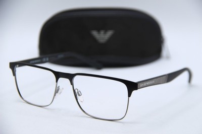 NEW EMPORIO ARMANI EA 1061 3001 BLACK GUNMETAL AUTHENTIC FRAMES EYEGLASSES 55-17