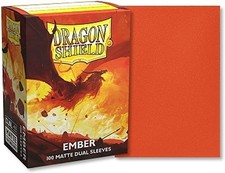 Dragon Shield: Matte Dual Sleeves - Ember 100ct USA Seller